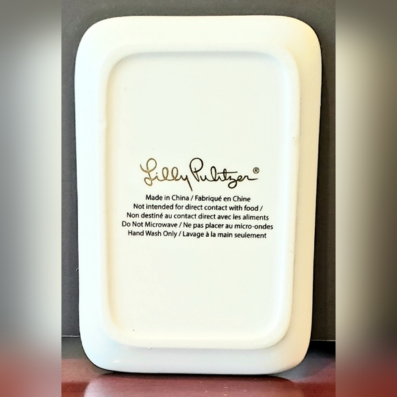 Lilly Pulitzer Pink Flamingo and Lemon Tray - Picture 2 of 4